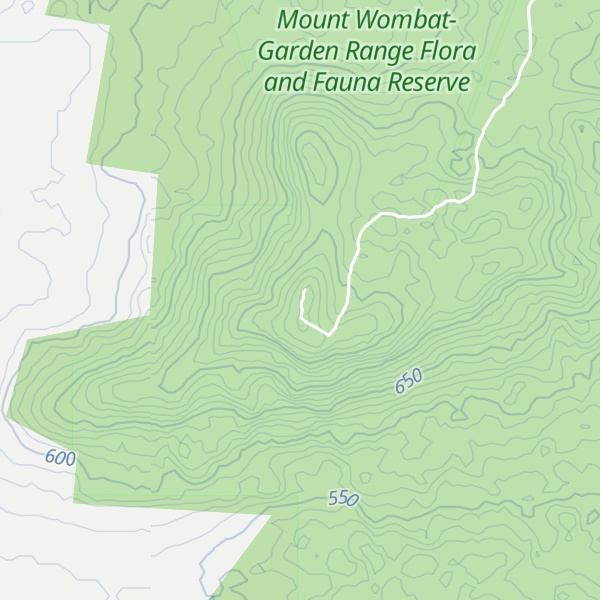 Map of Mount Wombat