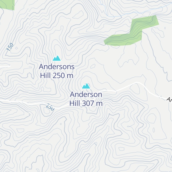Map of Anderson Hill