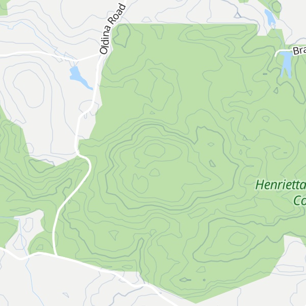 Map of Mundays Hill