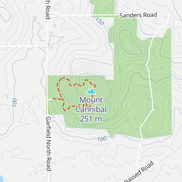 Map of Mount Cannibal