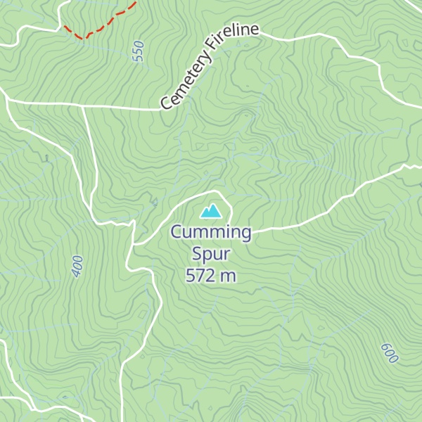 Map of Cumming Spur