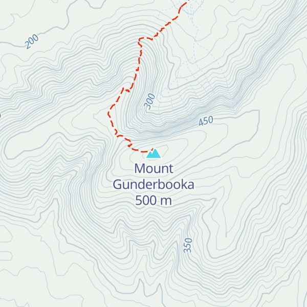 Map of Mount Gunderbooka