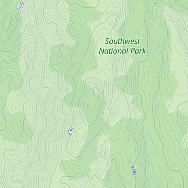 Map of Lawson Range