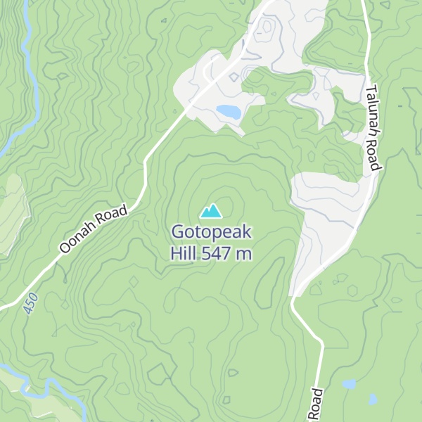 Map of Gotopeak Hill