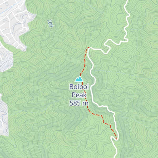 Map of Boiboi Peak