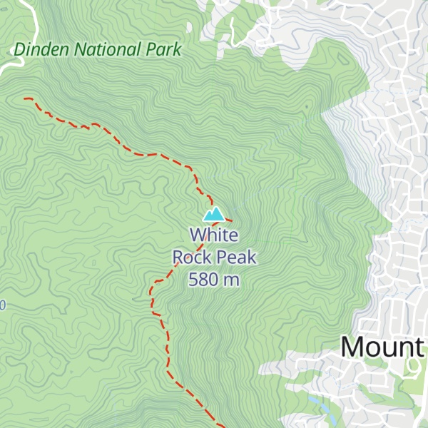 Map of White Rock Peak
