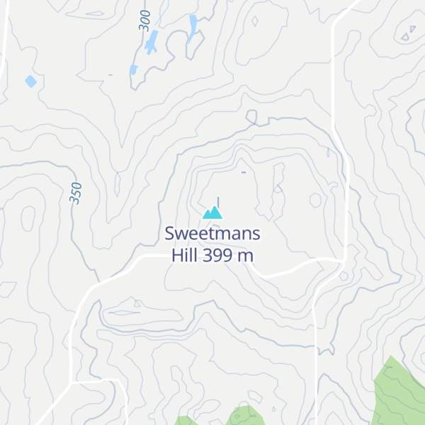 Map of Sweetmans Hill