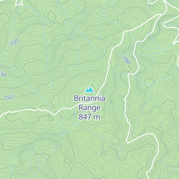 Map of Britannia Range