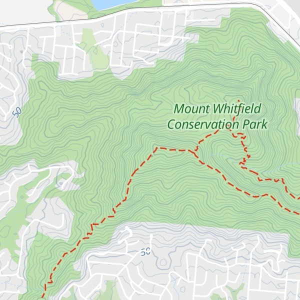 Map of Mount Whitfield