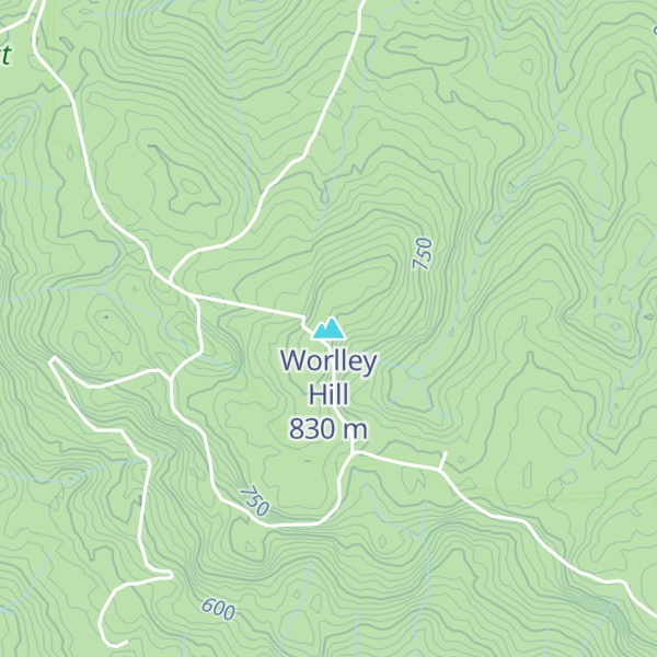 Map of Worlley Hill