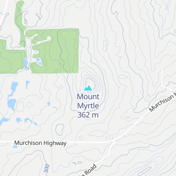 Map of Mount Myrtle