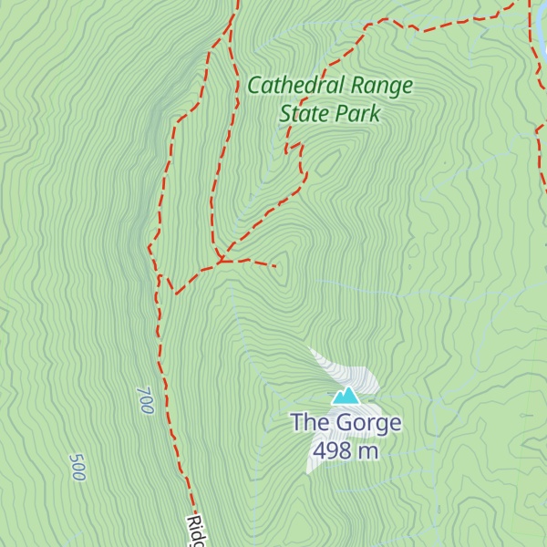 Map of Neds Peak