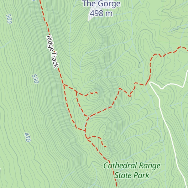 Map of North Jawbone Peak