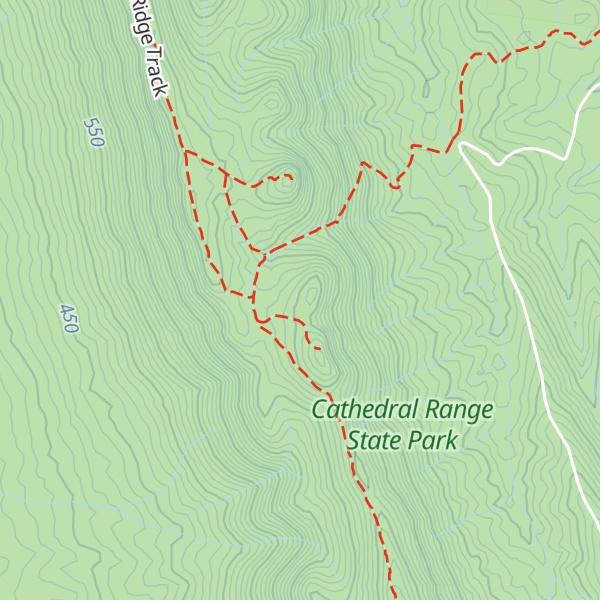 Map of Blue Haze Peak