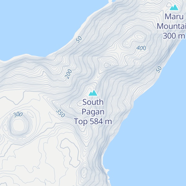 Map of South Pagan Top