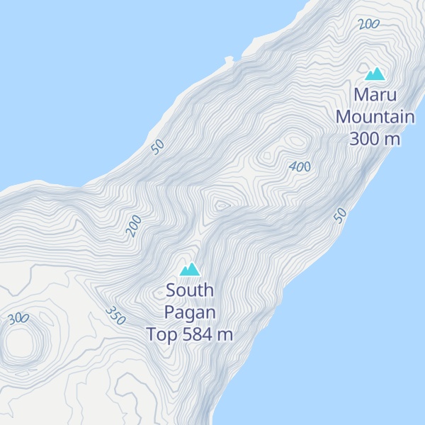 Map of Mount Togari