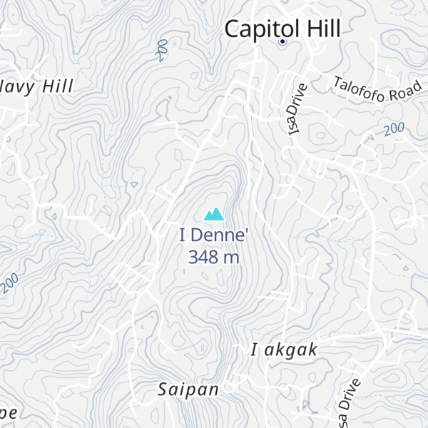 Map of I Denne'