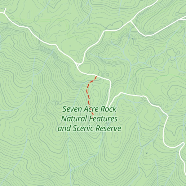 Map of Seven Acre Rock