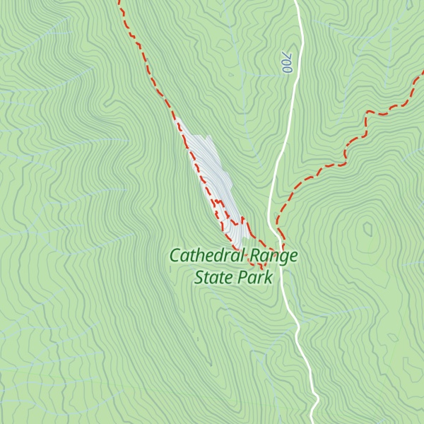 Map of Sugarloaf Peak