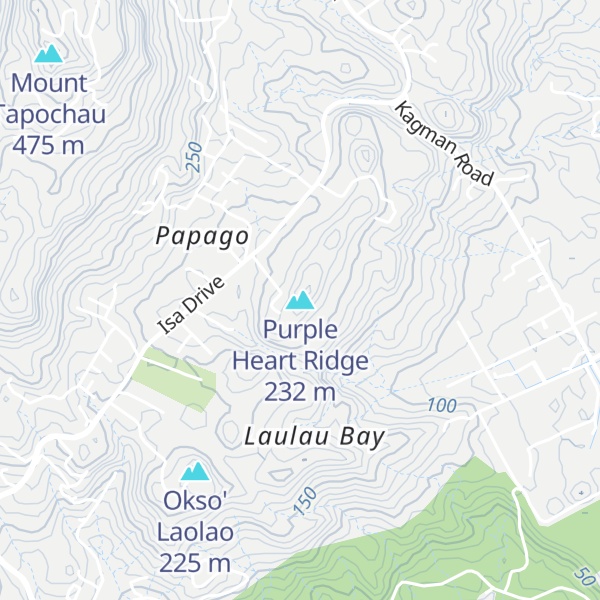 Map of Purple Heart Ridge