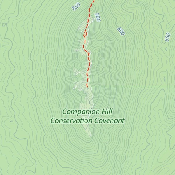 Map of St Valentines Peak
