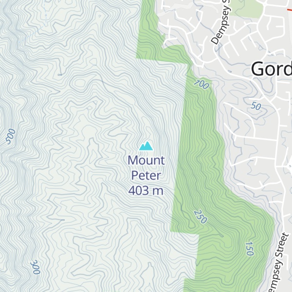 Map of Mount Peter
