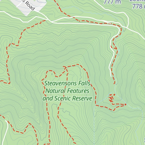 Map of De La Rues Lookout