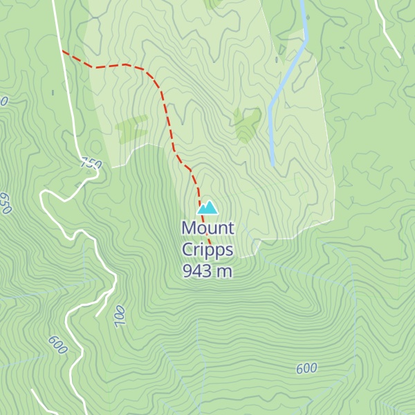 Map of Mount Cripps