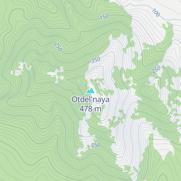 Map of Otdel'naya