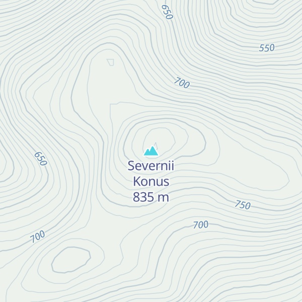 Map of Severnii Konus