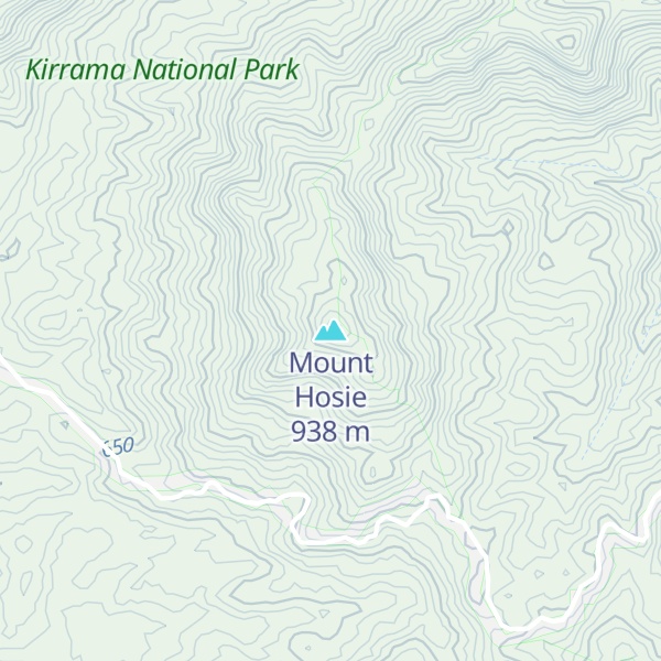 Map of Mount Hosie