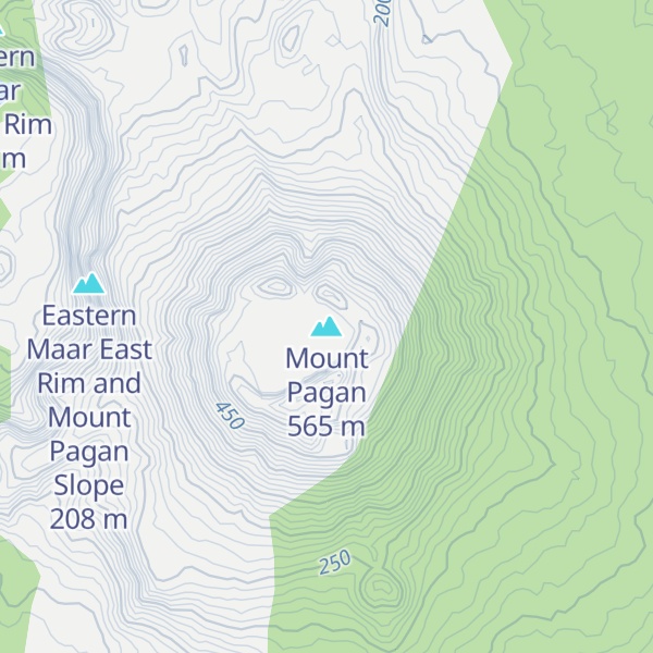 Map of Mount Pagan