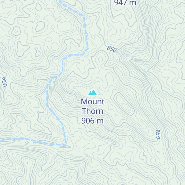 Map of Mount Thorn