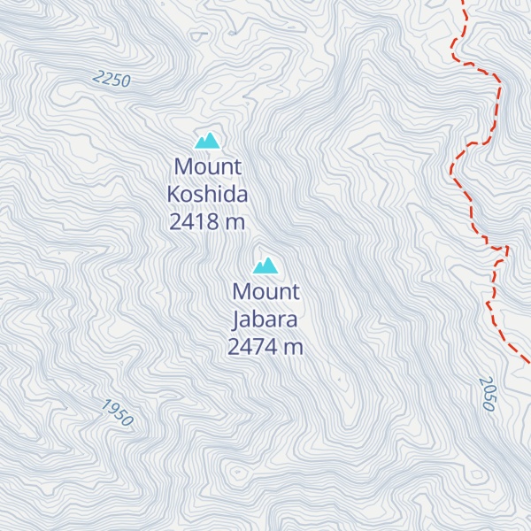 Map of Mount Jabara