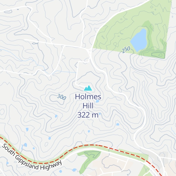 Map of Holmes Hill
