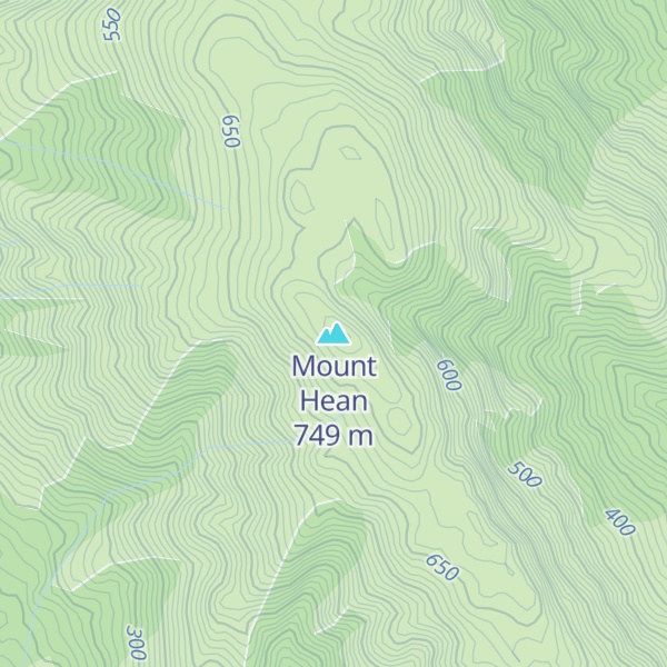 Map of Mount Hean