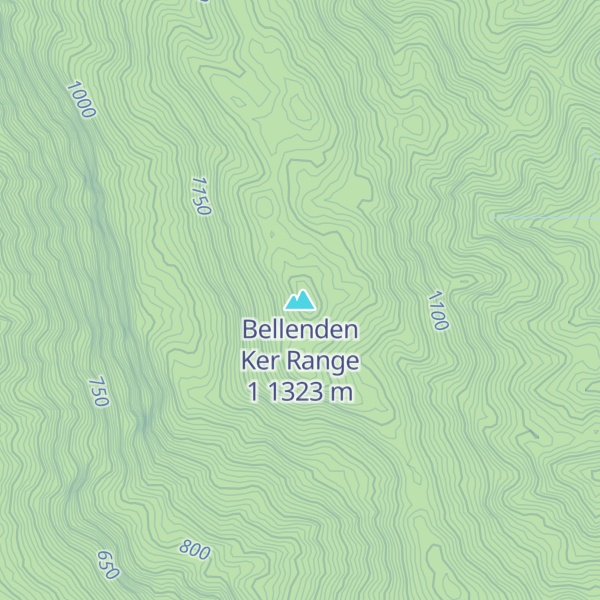 Map of Bellenden Ker Range 1