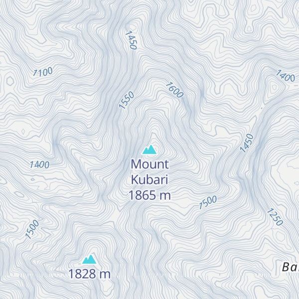 Map of Mount Kubari