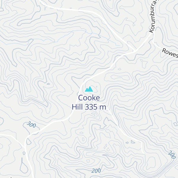 Map of Cooke Hill