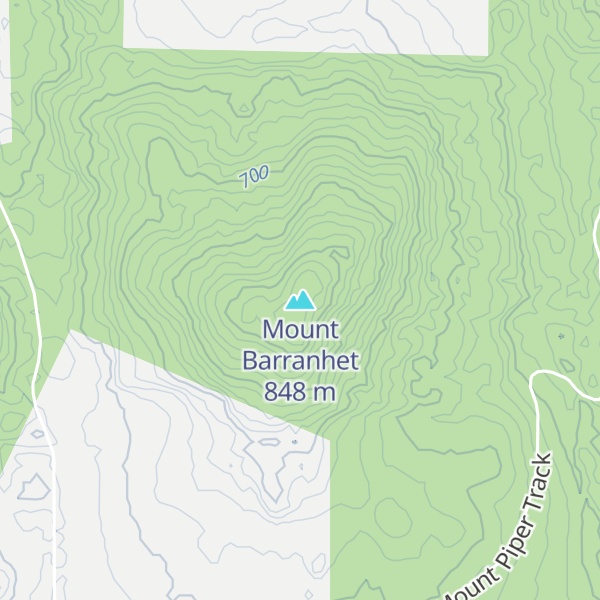 Map of Mount Barranhet