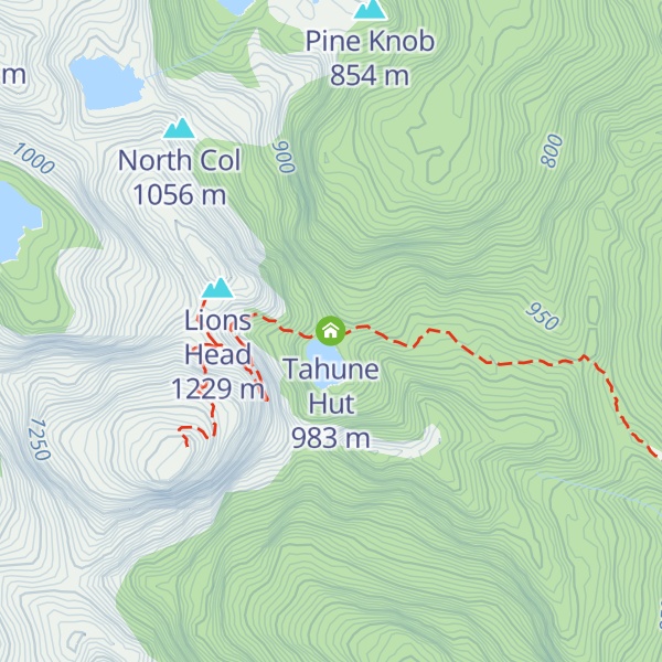 Map of Tahune Hut