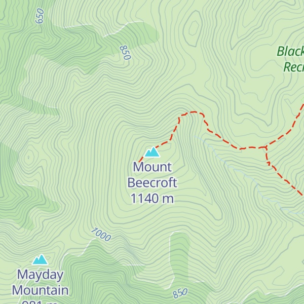 Map of Mount Beecroft