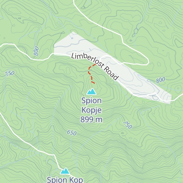 Map of Spion Kopje