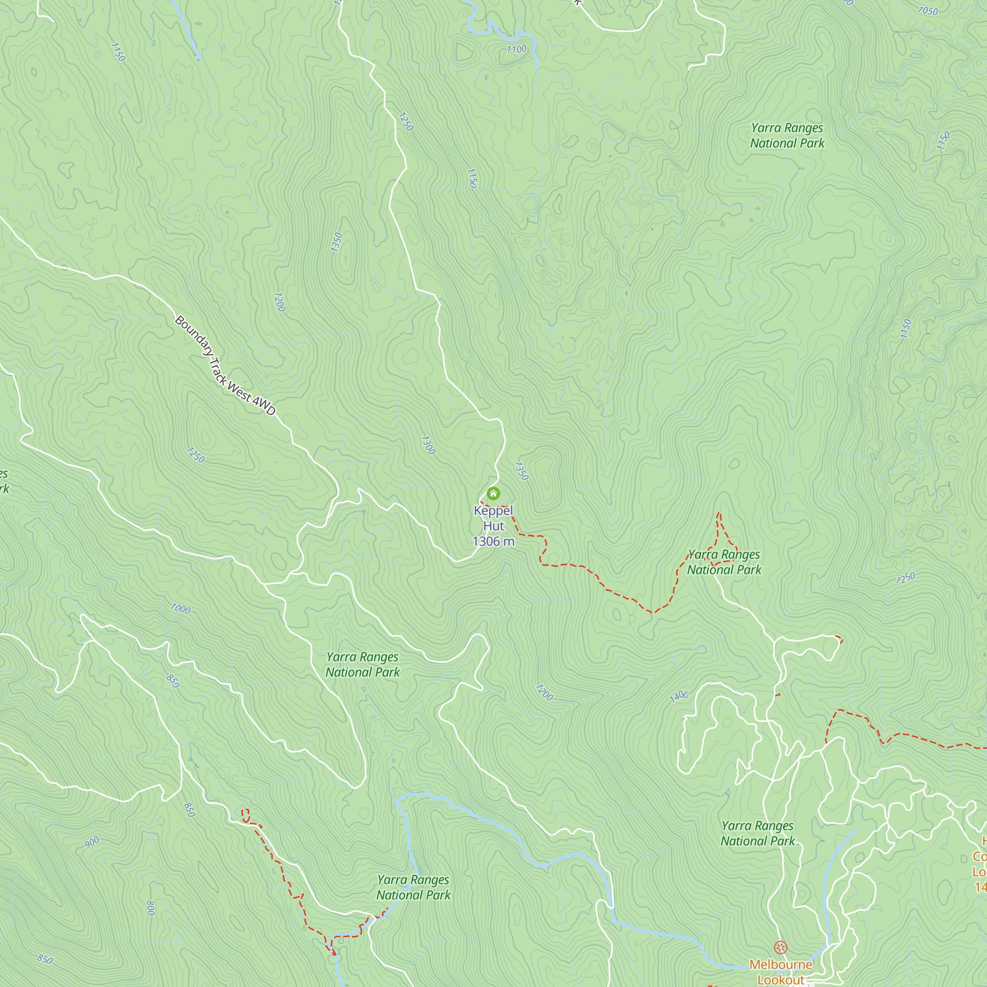 Keppel Hut map