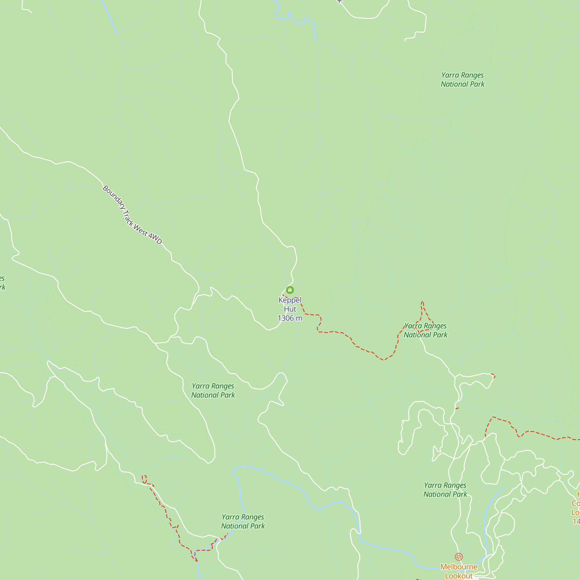 Keppel Hut map