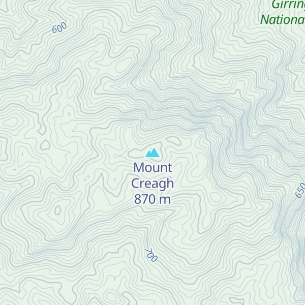 Map of Mount Creagh