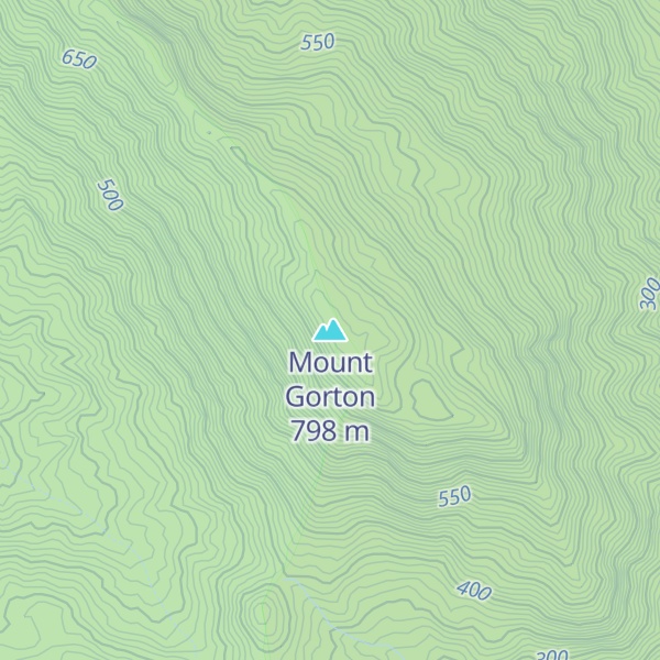 Map of Mount Gorton