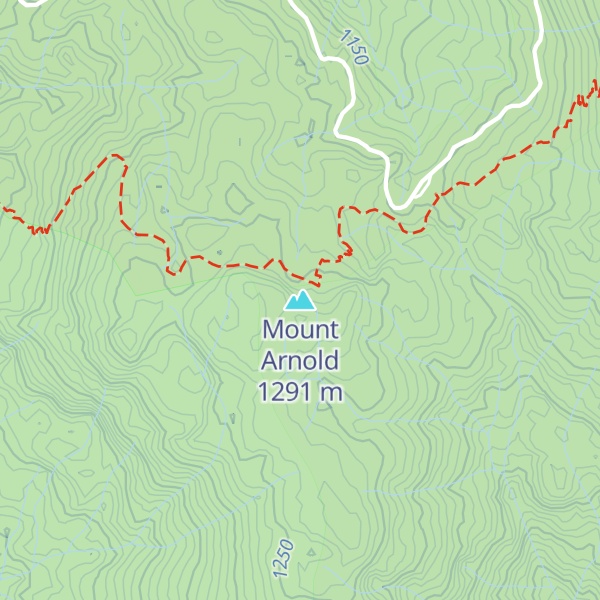 Map of Mount Arnold