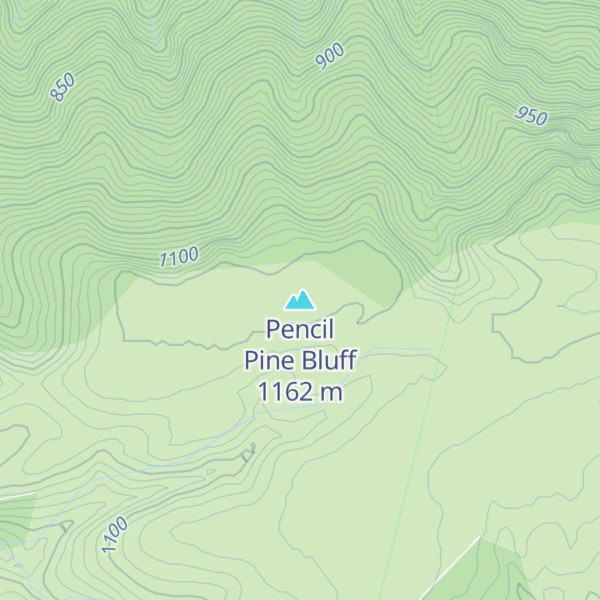 Map of Pencil Pine Bluff