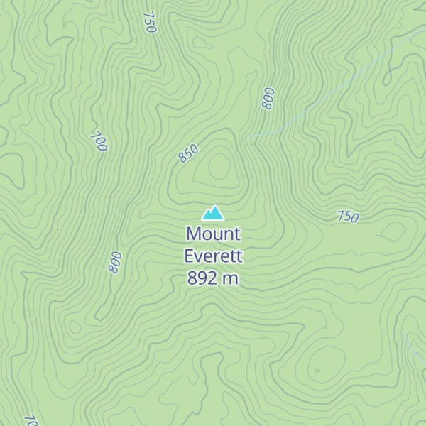 Map of Mount Everett